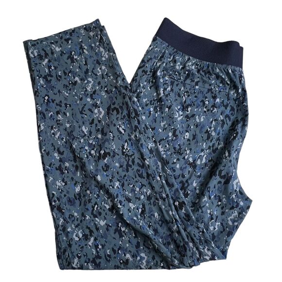 Athleta Womens Blue Fleck High Rise Pull On Brooklyn Ankle Pants 8 - Picture 1 of 9